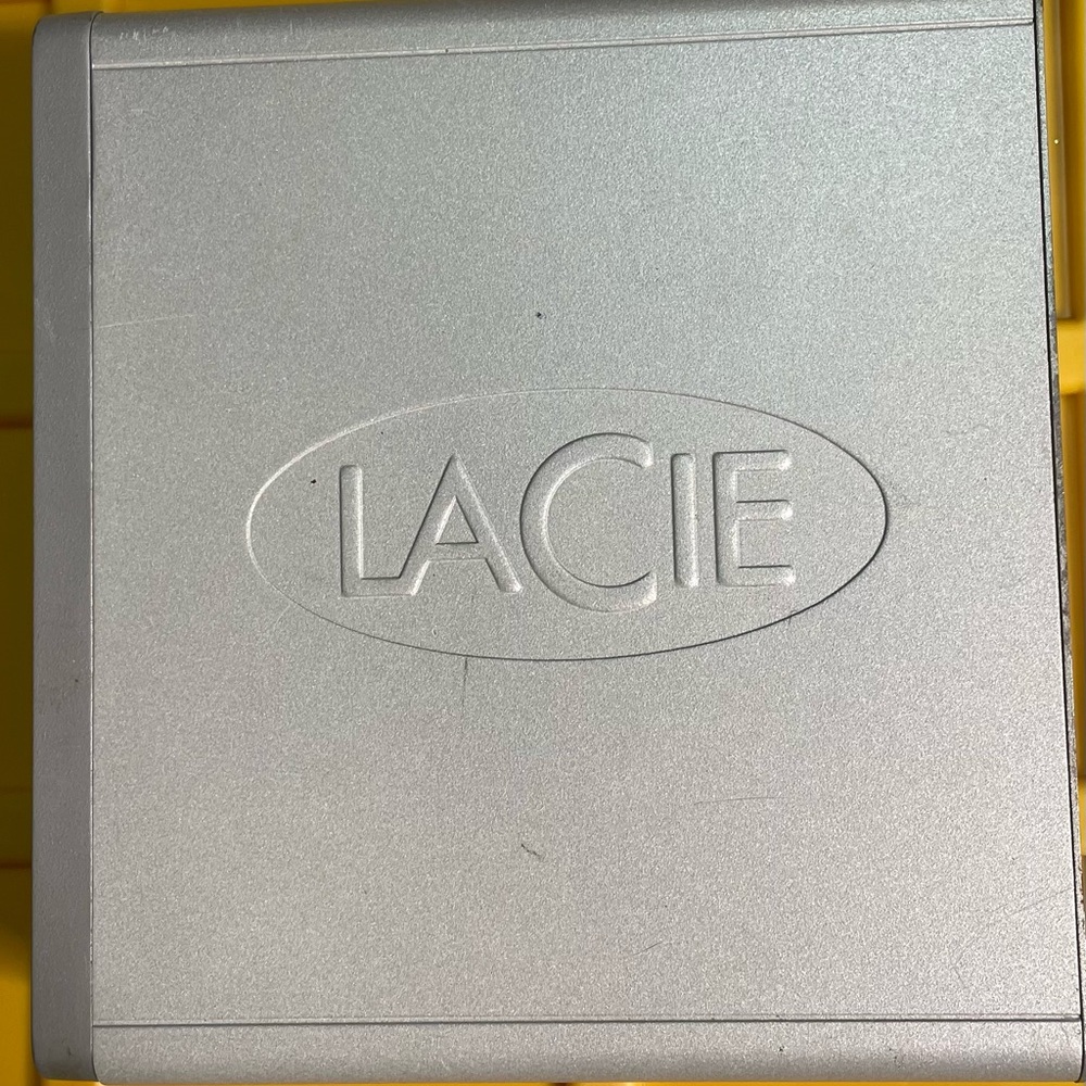 LaCie Silver External Hard Drive